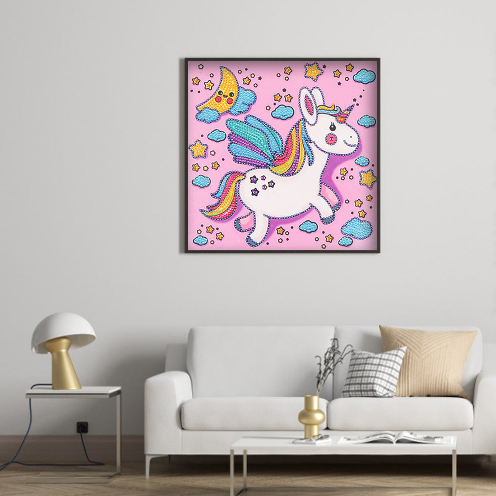 Unicorn - Special Shaped Drill Diamond Painting 30*30CM