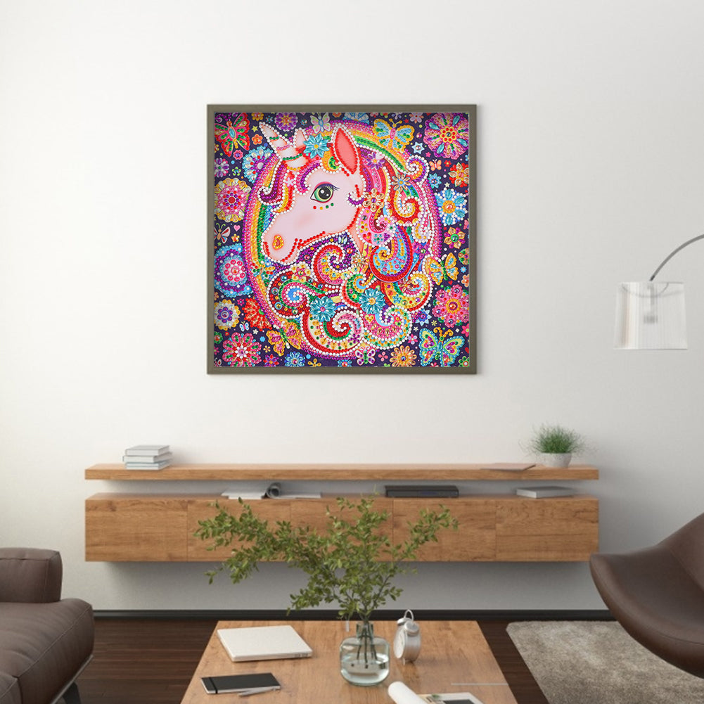 Unicorn - Special Shaped Drill Diamond Painting 30*30CM