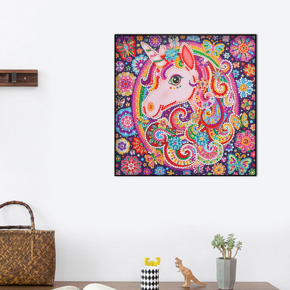 Unicorn - Special Shaped Drill Diamond Painting 30*30CM