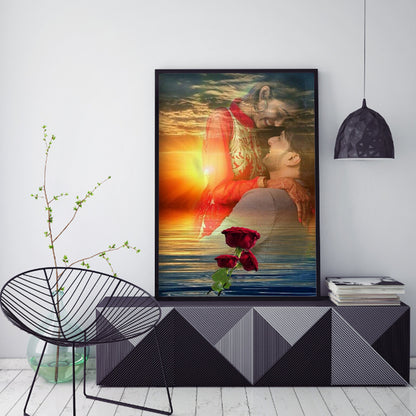 Skull Couple - Full Round Drill Diamond Painting 30*40CM