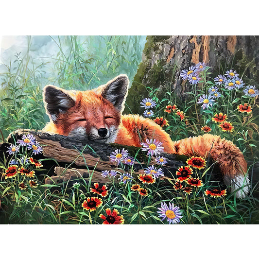 Fox - Full Round Drill Diamond Painting 40*30CM