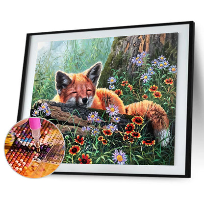 Fox - Full Round Drill Diamond Painting 40*30CM