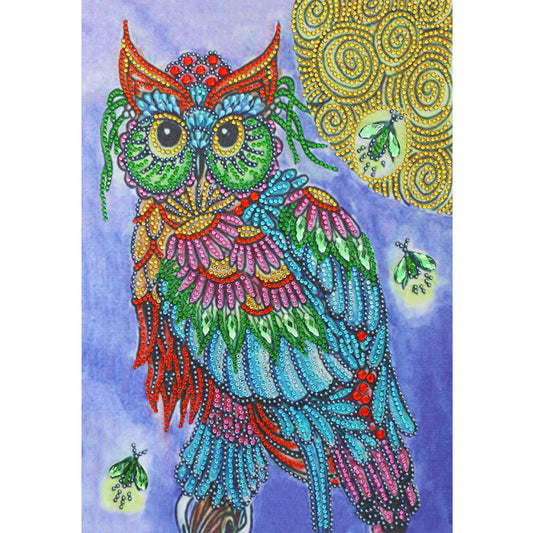 Owl - Special Shaped Drill Diamond Painting 30*40CM