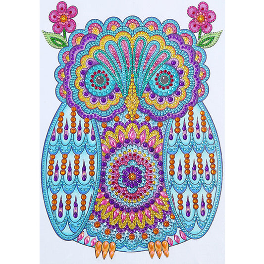 Owl - Special Shaped Drill Diamond Painting 30*40CM