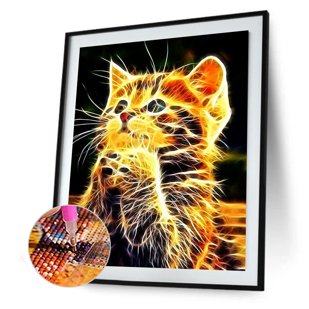 Cat - Full Square Drill Diamond Painting 40*50CM