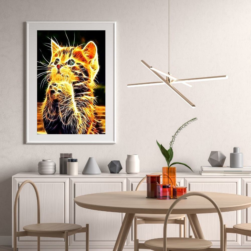 Cat - Full Square Drill Diamond Painting 40*50CM