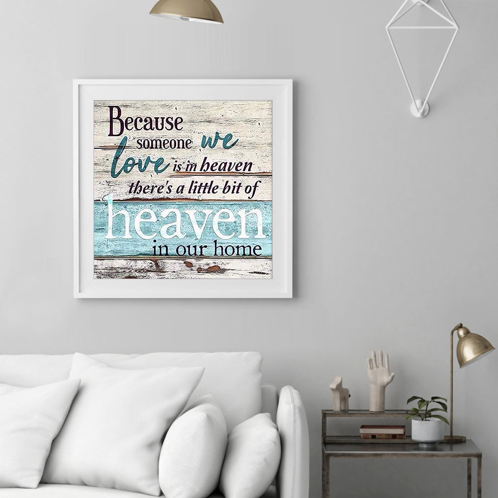 Letter - Full Round Drill Diamond Painting 30*30CM