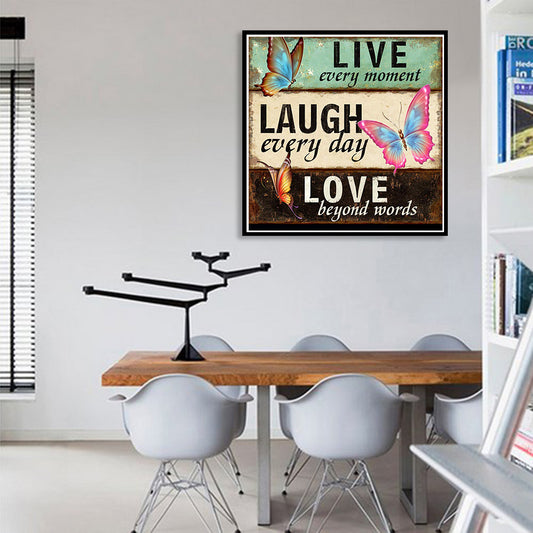 Letter - Full Round Drill Diamond Painting 30*30CM