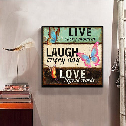 Letter - Full Round Drill Diamond Painting 30*30CM