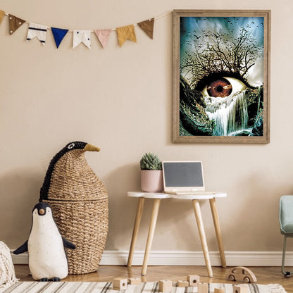 Waterfall Eye - Full Round Drill Diamond Painting 30*40CM