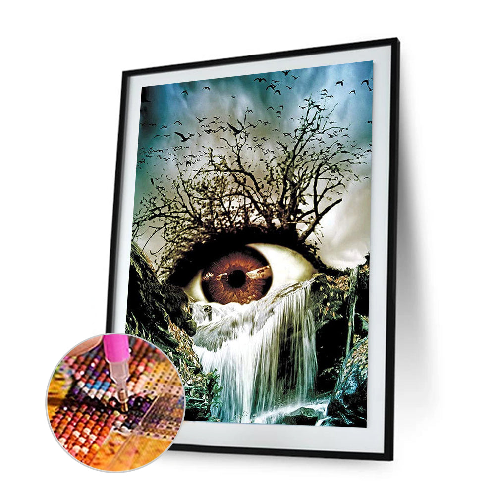 Waterfall Eye - Full Round Drill Diamond Painting 30*40CM