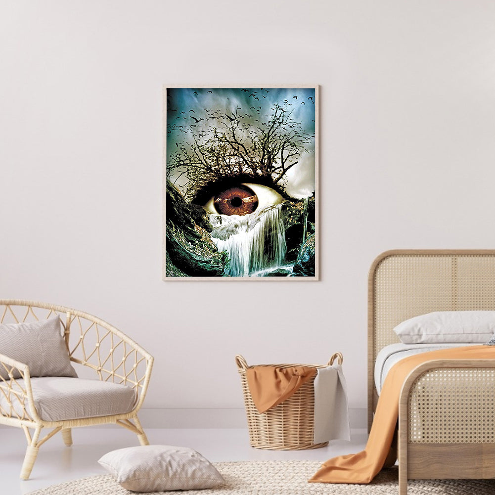 Waterfall Eye - Full Round Drill Diamond Painting 30*40CM