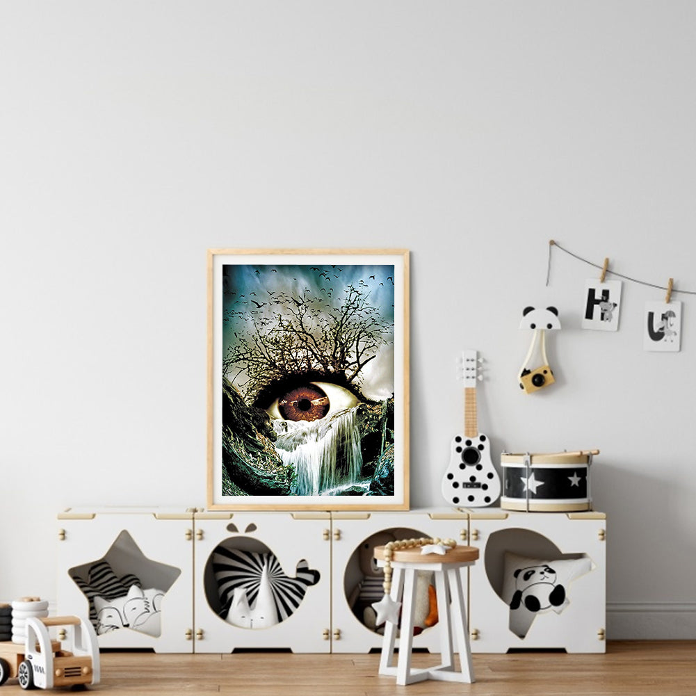 Waterfall Eye - Full Round Drill Diamond Painting 30*40CM