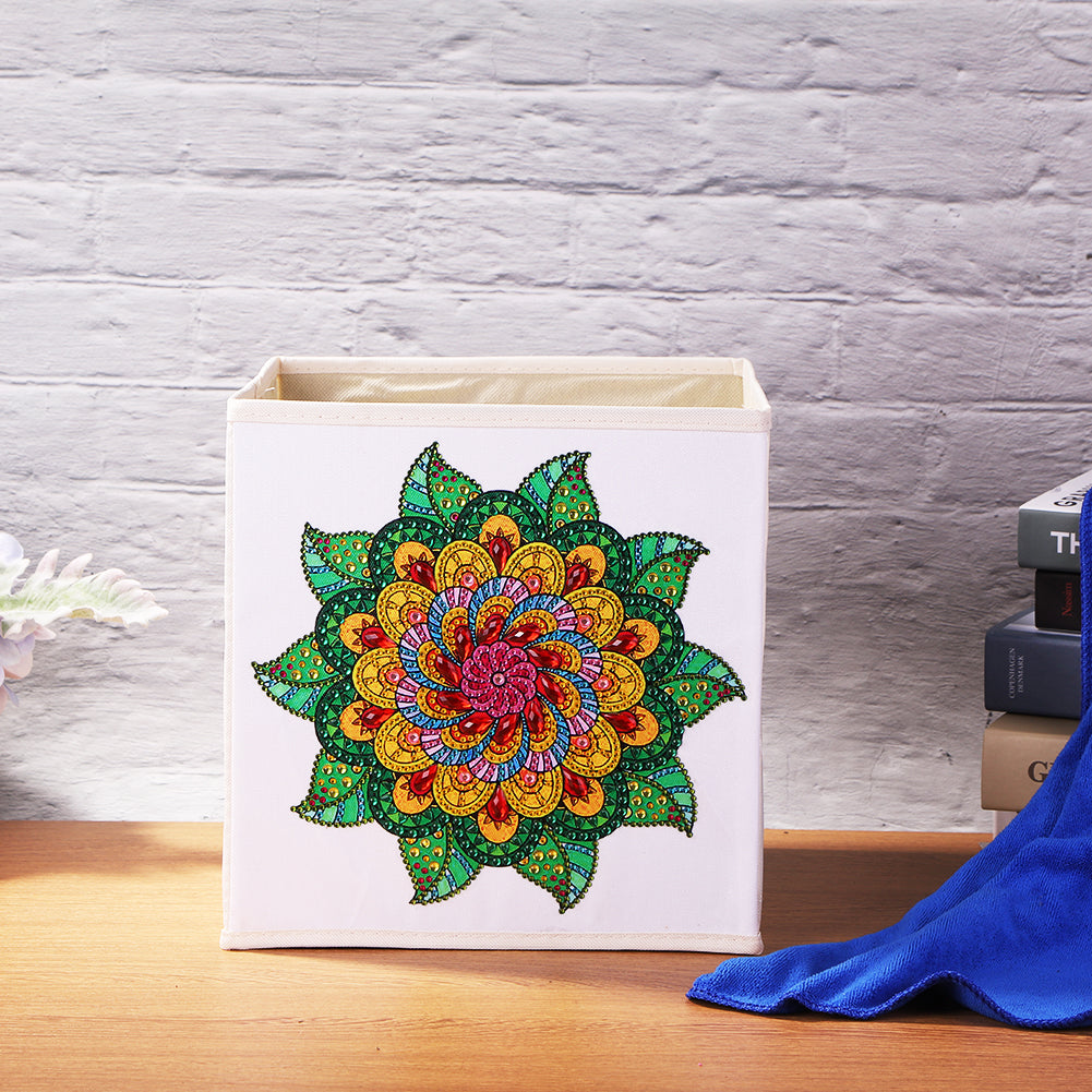 DIY Mandala Flower Rhinestone Oxford Cloth Storage Box Diamond Painting Kit