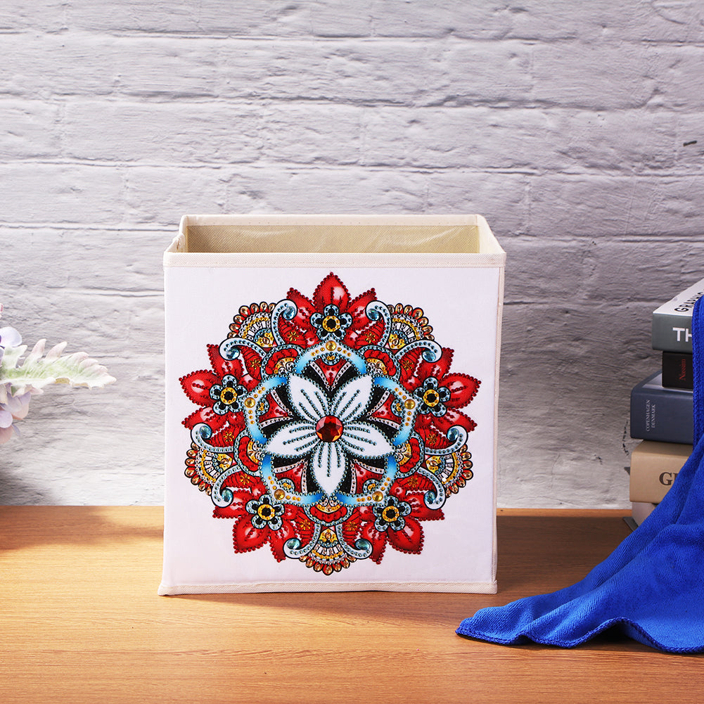 DIY Mandala Flower Rhinestone Oxford Cloth Storage Box Diamond Painting Kit