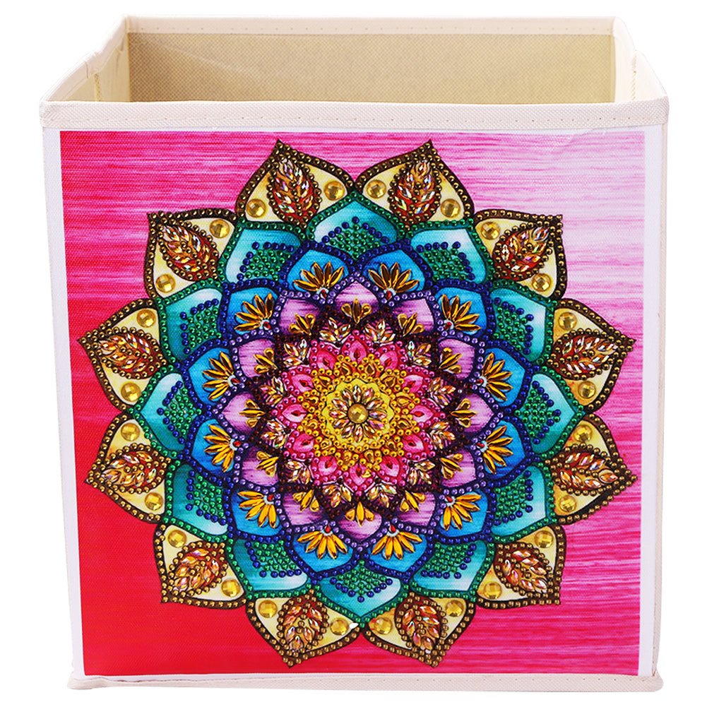 DIY Mandala Flower Rhinestone Oxford Cloth Storage Box Diamond Painting Kit