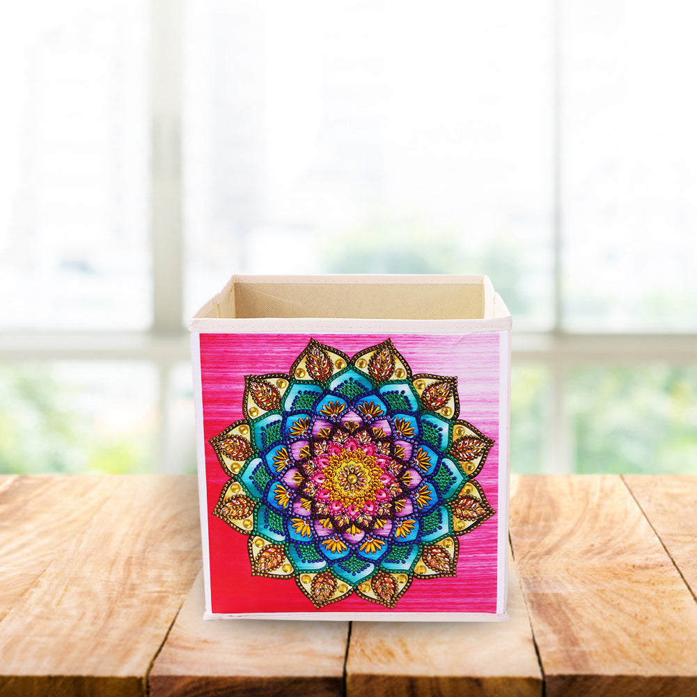 DIY Mandala Flower Rhinestone Oxford Cloth Storage Box Diamond Painting Kit