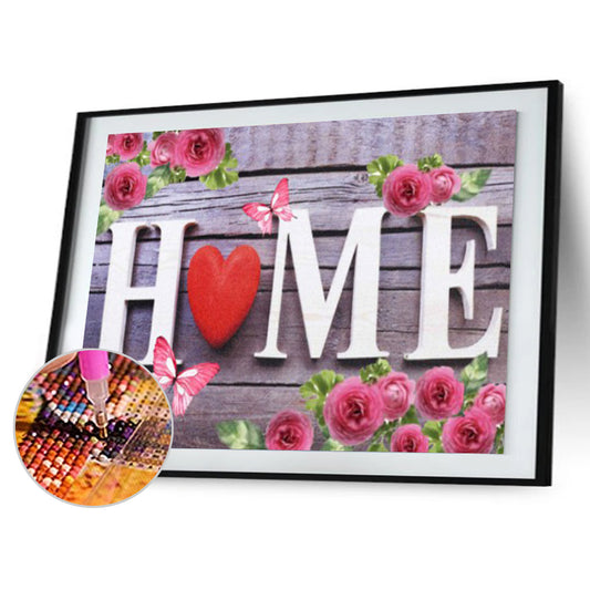 English Vocabulary - Full Round Drill Diamond Painting 40*30CM