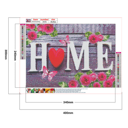 English Vocabulary - Full Round Drill Diamond Painting 40*30CM