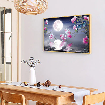 Magnolia Flower - Full Round Drill Diamond Painting 40*30CM