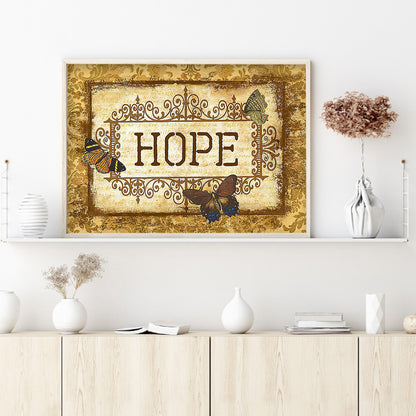 Word - Full Round Drill Diamond Painting 40*30CM