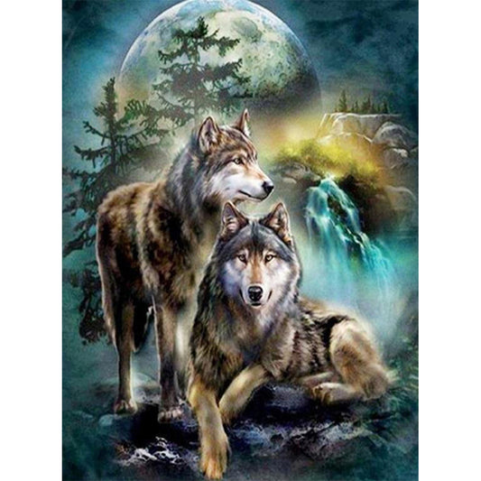 Wolf - Full Round Drill Diamond Painting 30*40CM