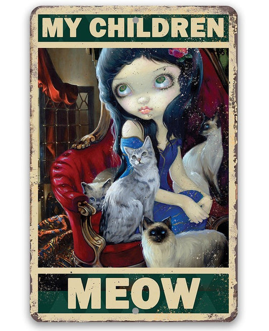 My Children Meow 30*40CM(Canvas) Full Round Drill Diamond Painting