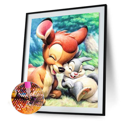 Squirrel Rabbit - Full Round Drill Diamond Painting 30*40CM