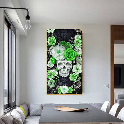 Skull - Full Round Drill Diamond Painting 40*80CM