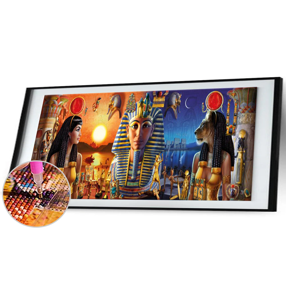 Egyptian Pharaoh - Full Round Drill Diamond Painting 90*30CM