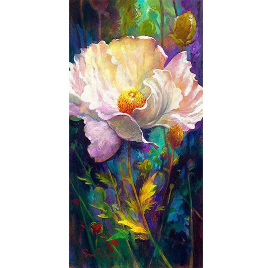 Flower - Full Round Drill Diamond Painting 40*80CM