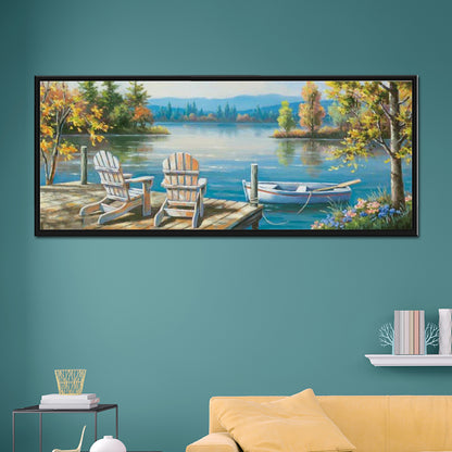 Lakeside - Full Round Drill Diamond Painting 80*30CM