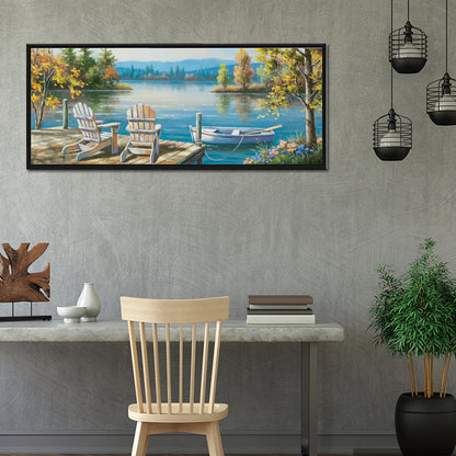 Lakeside - Full Round Drill Diamond Painting 80*30CM