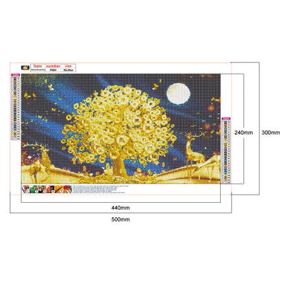 Money Tree - Full Round Drill Diamond Painting 50*30CM