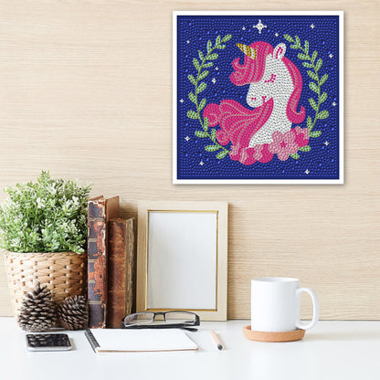 Unicorn - Special Shaped Drill Diamond Painting 18*18CM