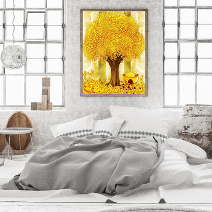 Money Tree - Full Round Drill Diamond Painting 50*65CM