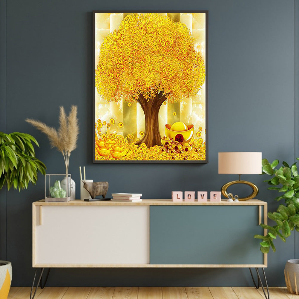 Money Tree - Full Round Drill Diamond Painting 50*65CM