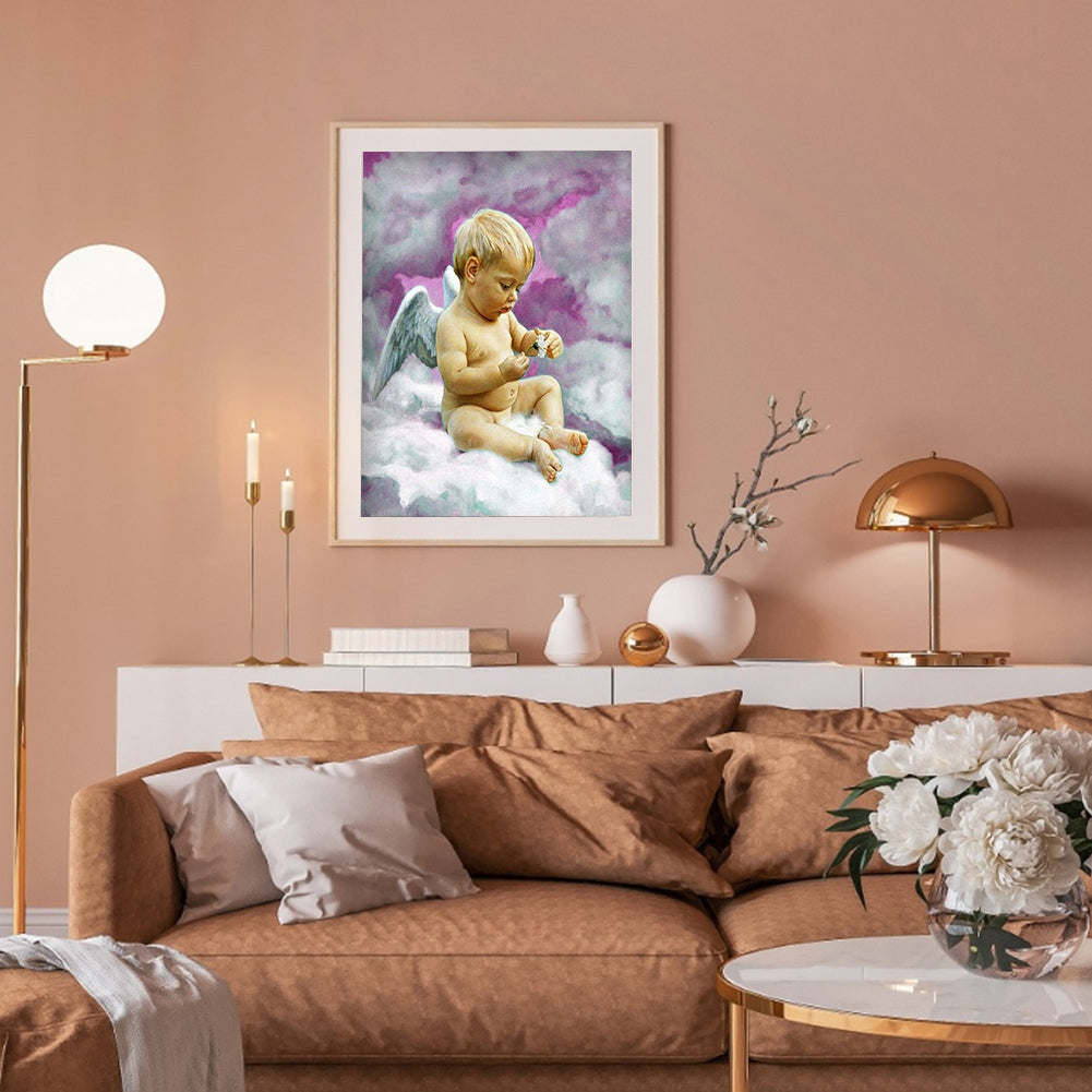 Angel - Full Round Drill Diamond Painting 30*40CM