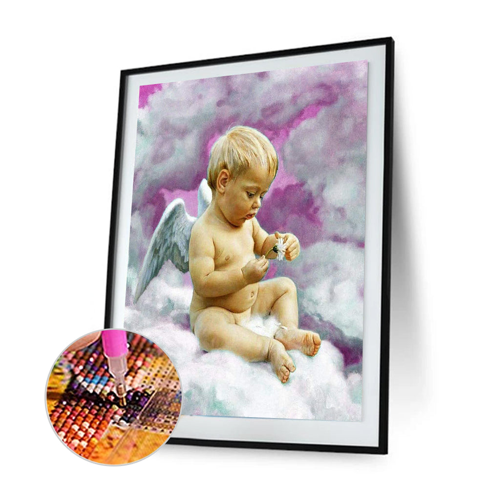 Angel - Full Round Drill Diamond Painting 30*40CM