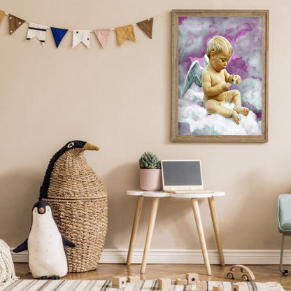 Angel - Full Round Drill Diamond Painting 30*40CM