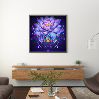 Lotus - Full Round Drill Diamond Painting 30*30CM