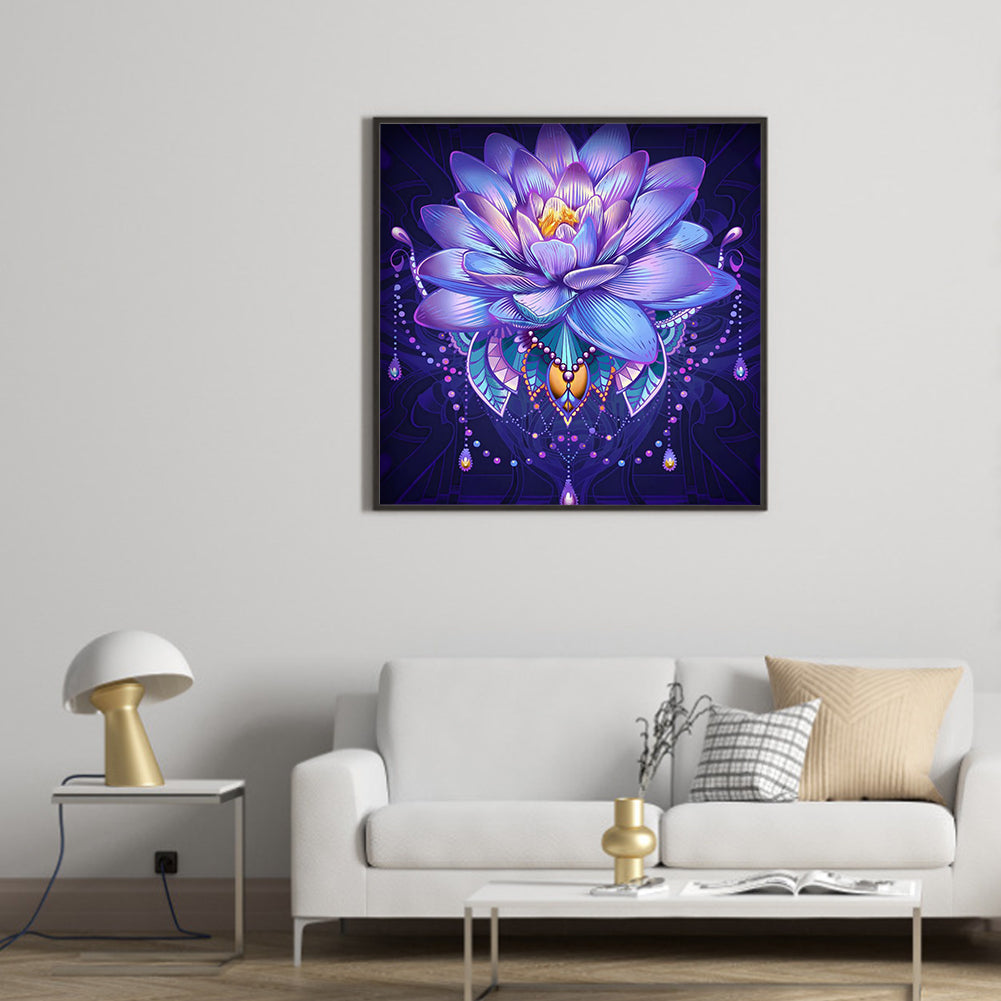 Lotus - Full Round Drill Diamond Painting 30*30CM