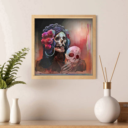 Halloween Skeleton - Full Square Drill Diamond Painting 40*40CM