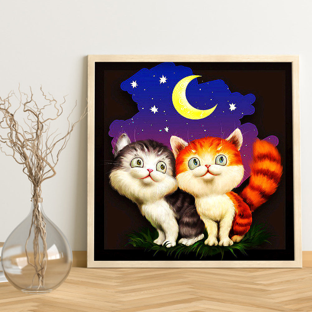 Cat - Full Square Drill Diamond Painting 40*40CM