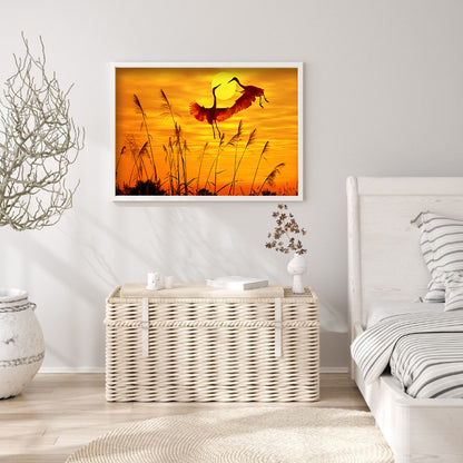 Flying Crane - Full Square Drill Diamond Painting 50*40CM