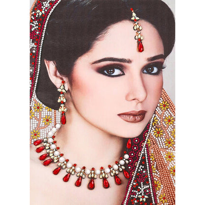 Indian Lady - Special Shaped Drill Diamond Painting 30*40CM