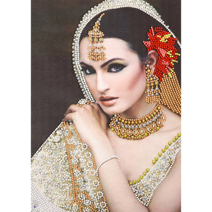 Indian Lady - Special Shaped Drill Diamond Painting 30*40CM