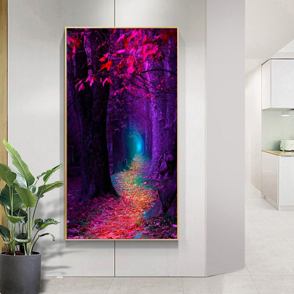 Forest Path - Full Round Drill Diamond Painting 40*70CM