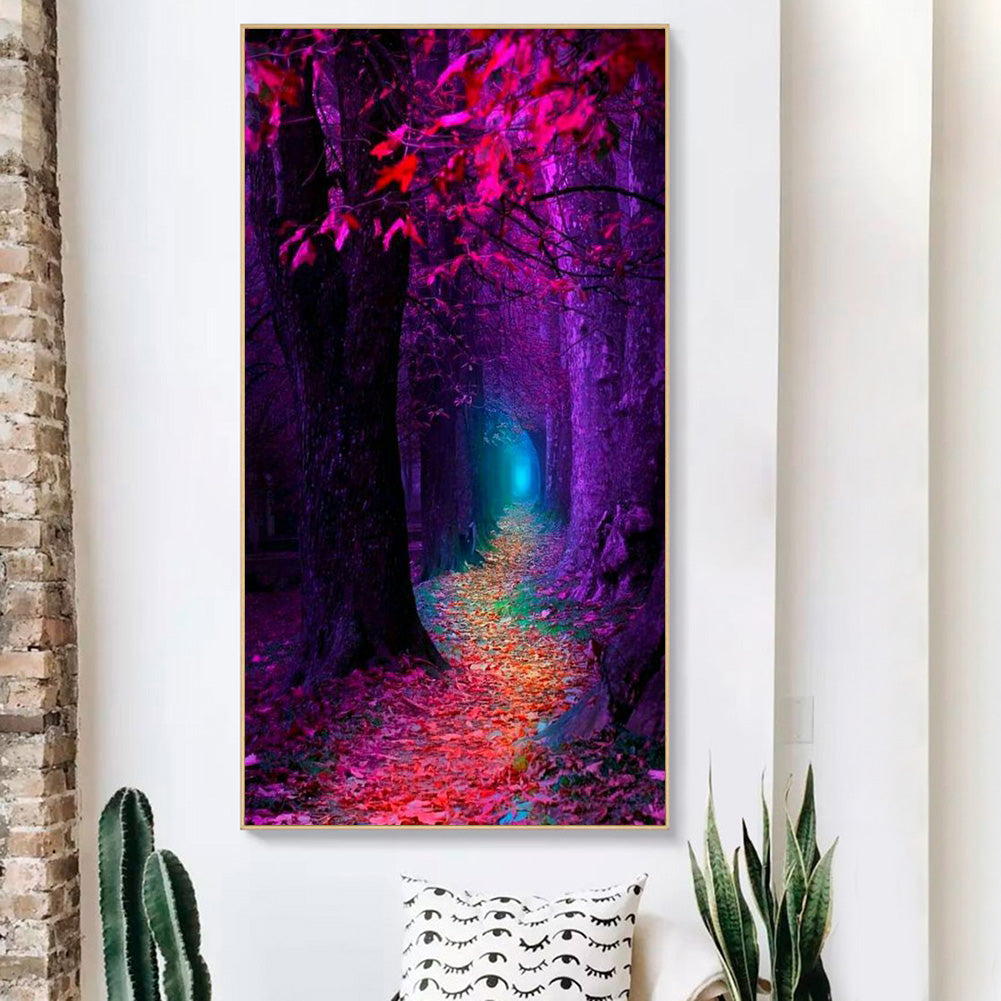 Forest Path - Full Round Drill Diamond Painting 40*70CM