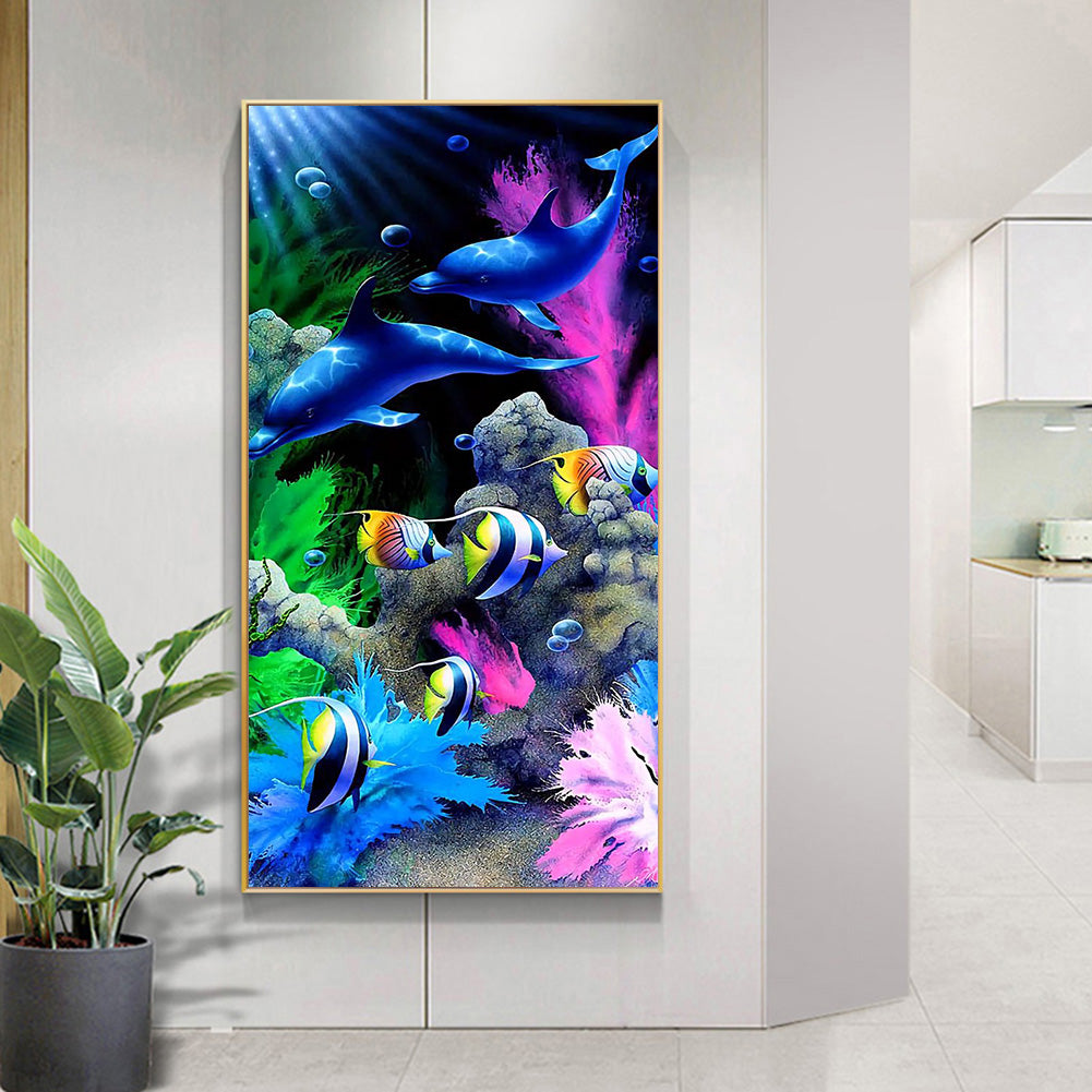 Underwater World - Full Round Drill Diamond Painting 40*80CM